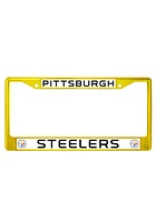 Pittsburgh Steelers Yellow Chrome License Frame