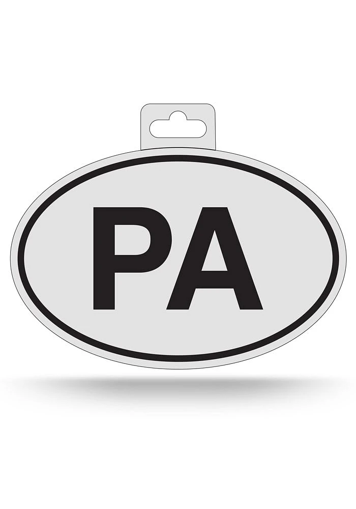 Pennsylvania State of Pennsylvania Euro Auto Decal - Black