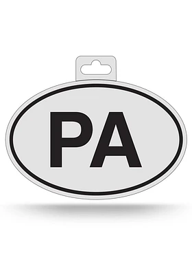 Pennsylvania State of Pennsylvania Euro Auto Decal - Black