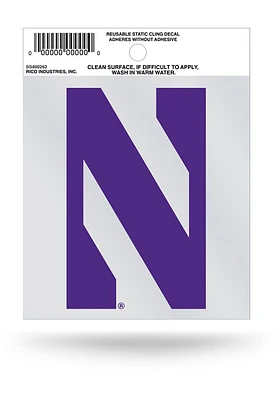 Northwestern Wildcats Small Auto Static Cling Decal - Purple