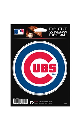 Chicago Cubs Glitter Die Cut Auto Decal - Blue