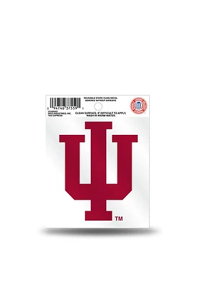 Indiana Hoosiers Small Auto Static Cling Decal - Red
