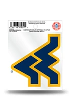 West Virginia Mountaineers Small Auto Static Cling Decal - Gold