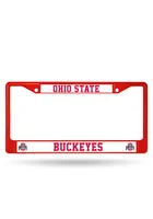 Ohio State Buckeyes Colored Chrome License Plate Frame - Red