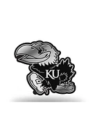 Kansas Jayhawks Molded Car Emblem - Silver