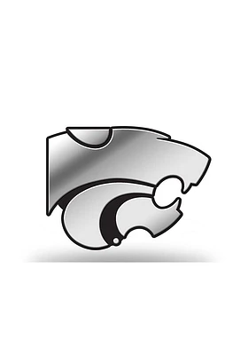 K-State Wildcats Molded Car Emblem - Silver
