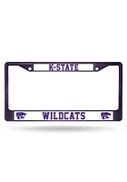 K-State Wildcats Colored Chrome License Plate Frame - Purple