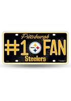 Pittsburgh Steelers #1 Fan Team Logo Car Accessory License Plate