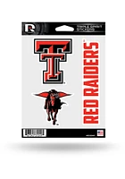 Texas Tech Red Raiders 3pk Auto Decal - Red