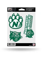 Northwest Missouri State Bearcats 3pk Auto Decal - Green