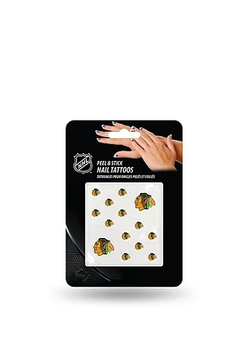 Chicago Blackhawks Peel Stick Fingernail Tattoo
