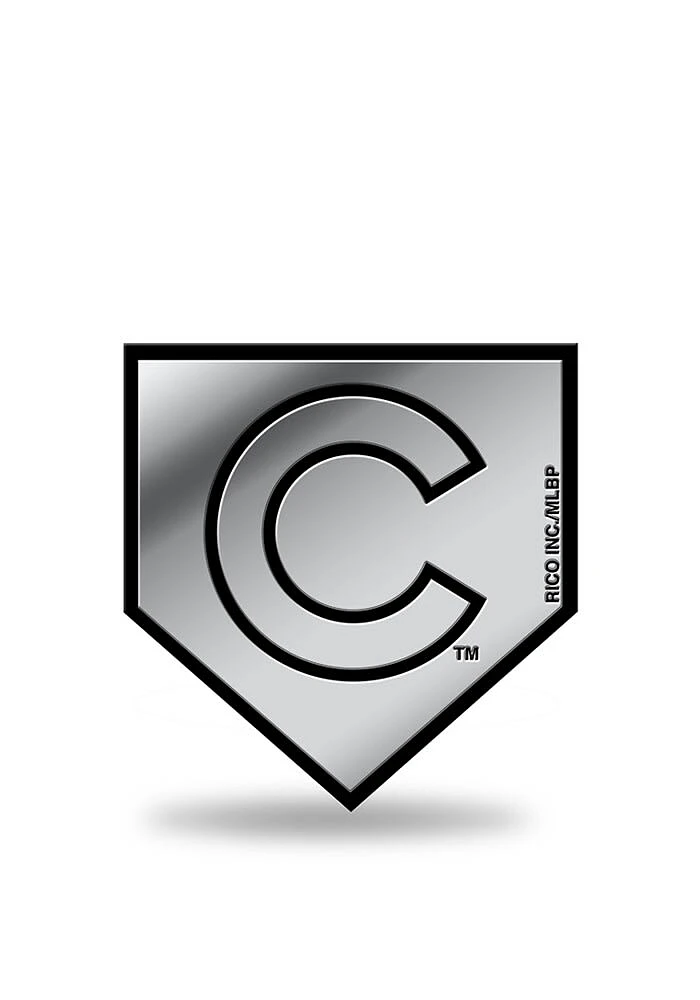 Chicago Cubs Molded Plastic Car Emblem - Silver