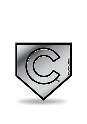 Chicago Cubs Molded Plastic Car Emblem - Silver