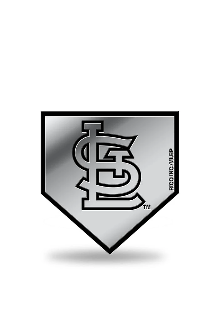 St Louis Cardinals Molded Plastic Car Emblem - Silver