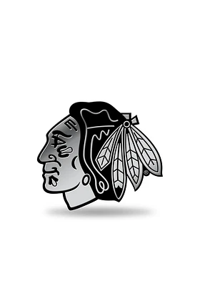 Chicago Blackhawks Molded Plastic Car Emblem - Silver