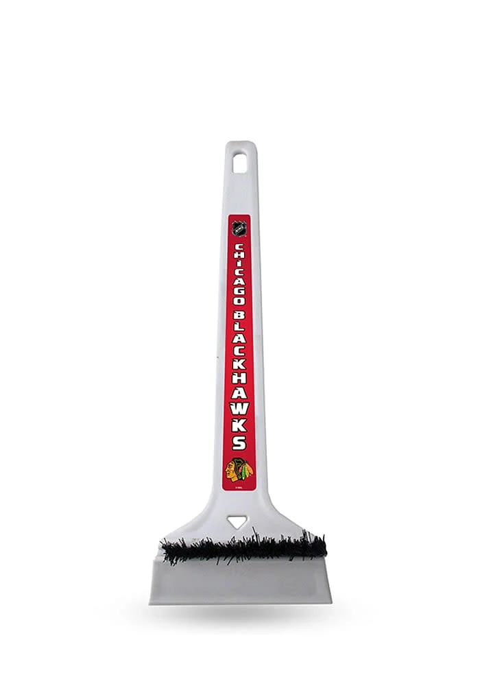 Chicago Blackhawks 16 Inch White Car Accessory Ice Scraper