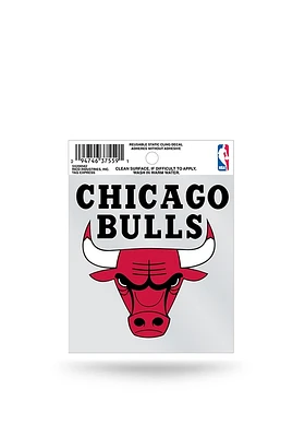 Chicago Bulls Small Auto Static Cling Decal - Red