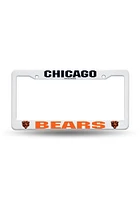 Chicago Bears White Plastic License Frame