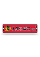 Chicago Blackhawks Glitter Street Sign - Black