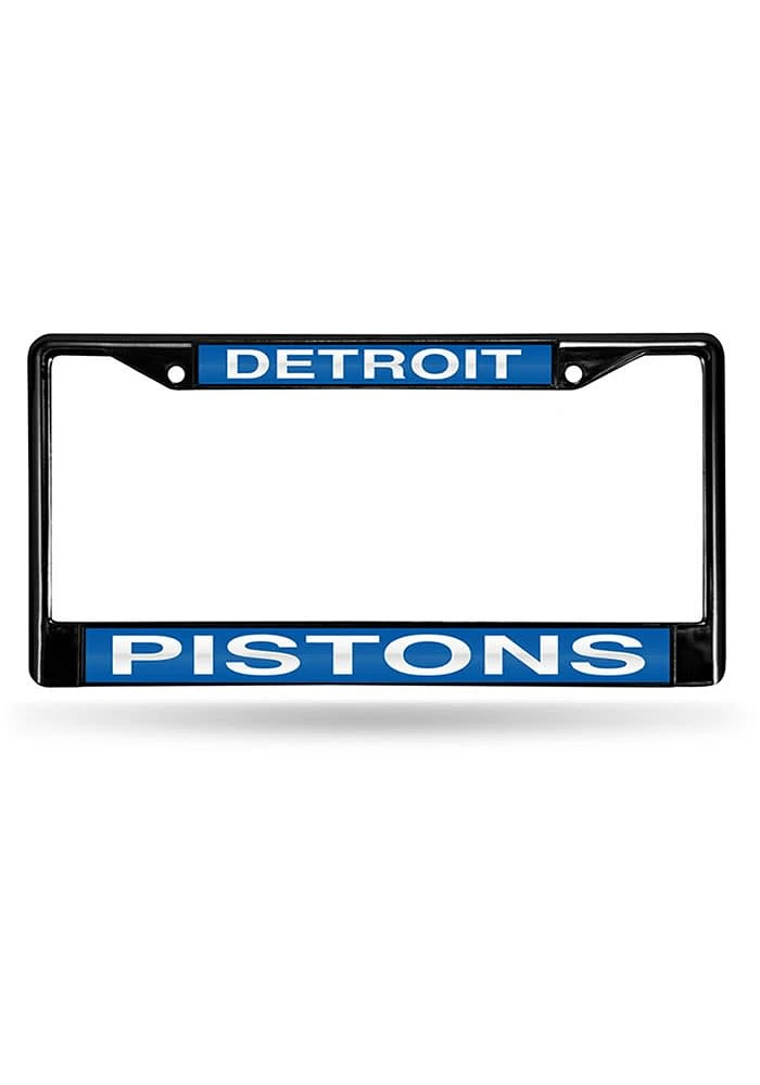 Detroit Pistons Chrome License Plate Frame