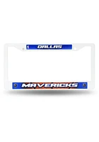 Dallas Mavericks Plastic License Plate Frame - White