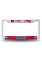 Philadelphia 76ers Plastic License Plate Frame - White