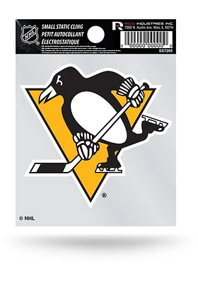 Pittsburgh Penguins Static Auto Static Cling Decal - Black