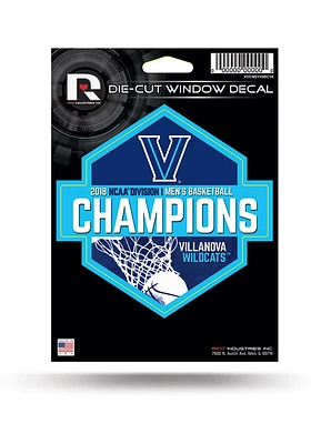 Villanova Wildcats 2018 NCAA Champs Die Cut Auto Decal - Blue