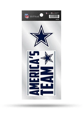 Dallas Cowboys 2 Pack Die Cut Auto Decal - Navy Blue