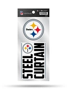 Pittsburgh Steelers 2 Pack Die Cut Auto Decal - Black