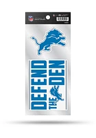 Detroit Lions 2 Pack Die Cut Auto Decal - Blue