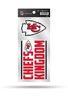 Kansas City Chiefs 2 Pack Die Cut Auto Decal - Red