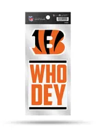 Cincinnati Bengals 2 Pack Die Cut Auto Decal - Orange