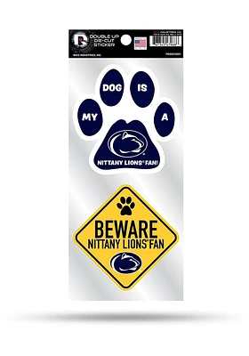 Penn State Nittany Lions 2-Piece Pet Themed Auto Decal - Navy Blue
