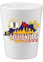 Louisville Skyline and State Flowers Shot Glass