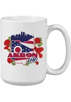 Akron Skyline and State Flowers 15oz Mug