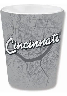 Cincinnati Wordmark and Map Shot Glass