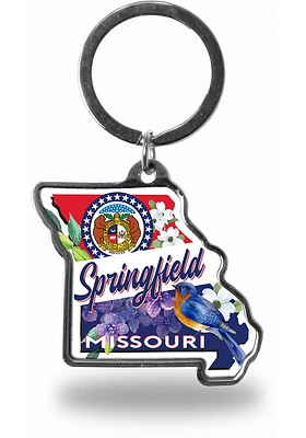 Springfield State Shape Keychain