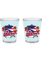 Akron Blue 2 oz Shot Glass