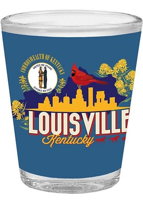 Louisville Blue 2 oz Shot Glass