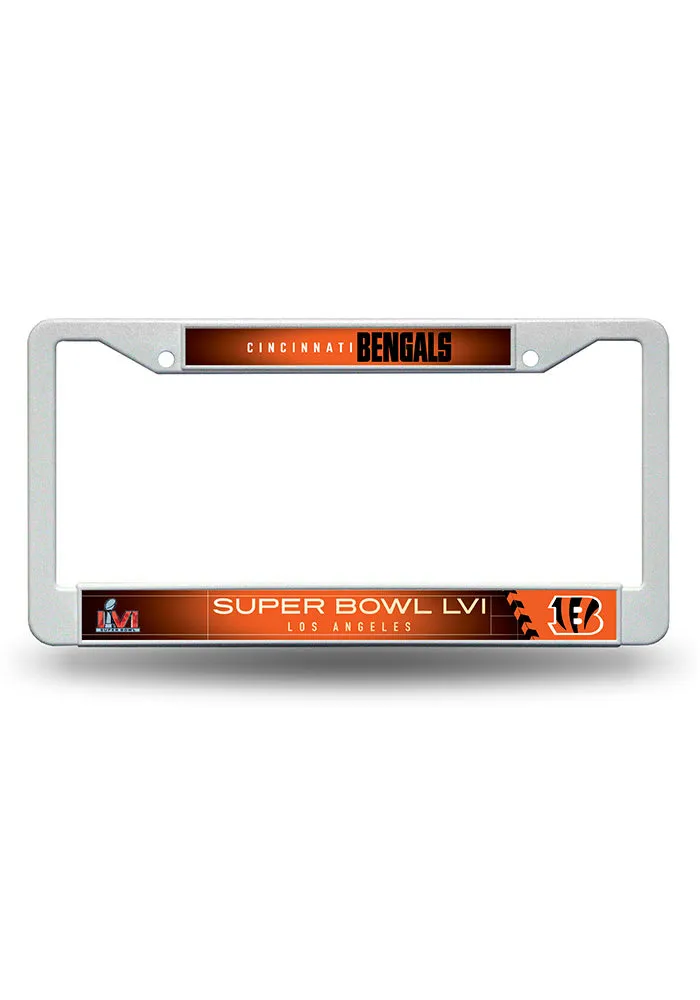 Cincinnati Bengals Super Bowl LVI Bound Chrome License Frame