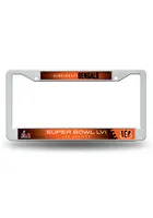 Cincinnati Bengals Super Bowl LVI Bound Chrome License Frame