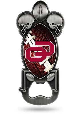 Oklahoma Sooners Party Starter Football Bottle Opener