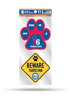 Philadelphia 76ers 2-Piece Pet Themed Auto Decal - Blue