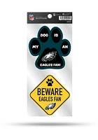 Philadelphia Eagles 2-Piece Pet Themed Auto Decal - Midnight Green