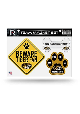 Missouri Tigers 3-Piece Pet Themed Pet Magnet
