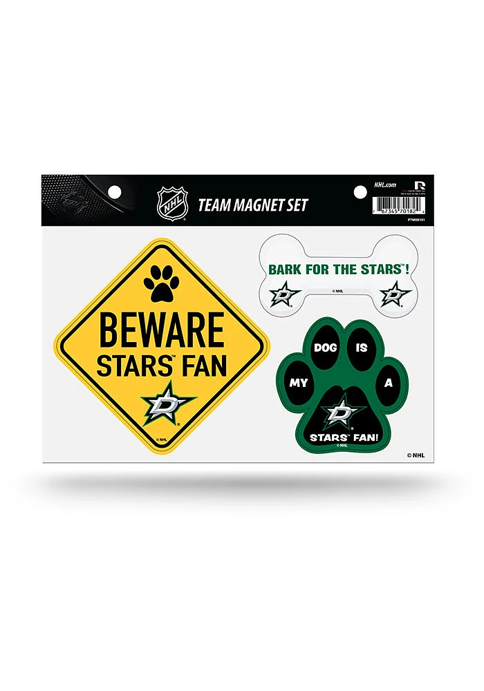 Dallas Stars 3-Piece Pet Themed Pet Magnet