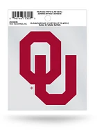 Oklahoma Sooners Small Auto Static Cling Decal - Crimson