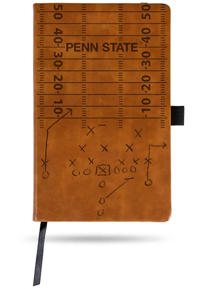Penn State Nittany Lions Laser Engraved Small Notebook and Folder - Brown