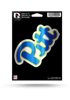 Pitt Panthers Metallic Auto Decal - Blue